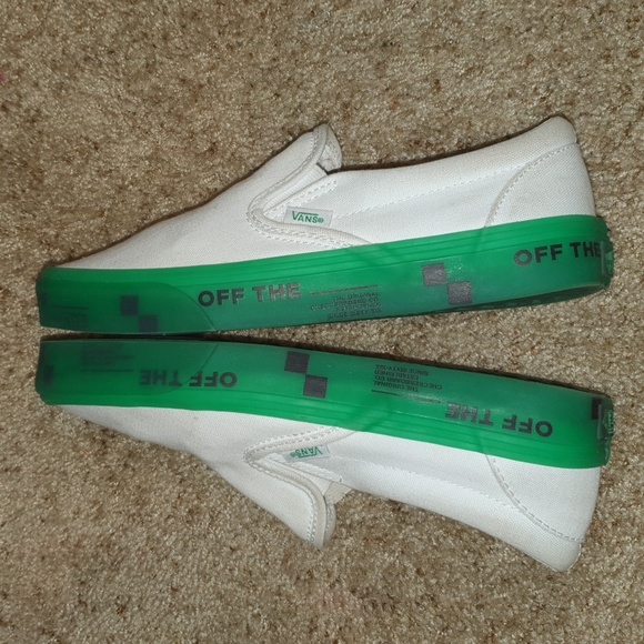 Vans Classic Slip On Off The Wall Translucent Green sz M7/W9 main image 2